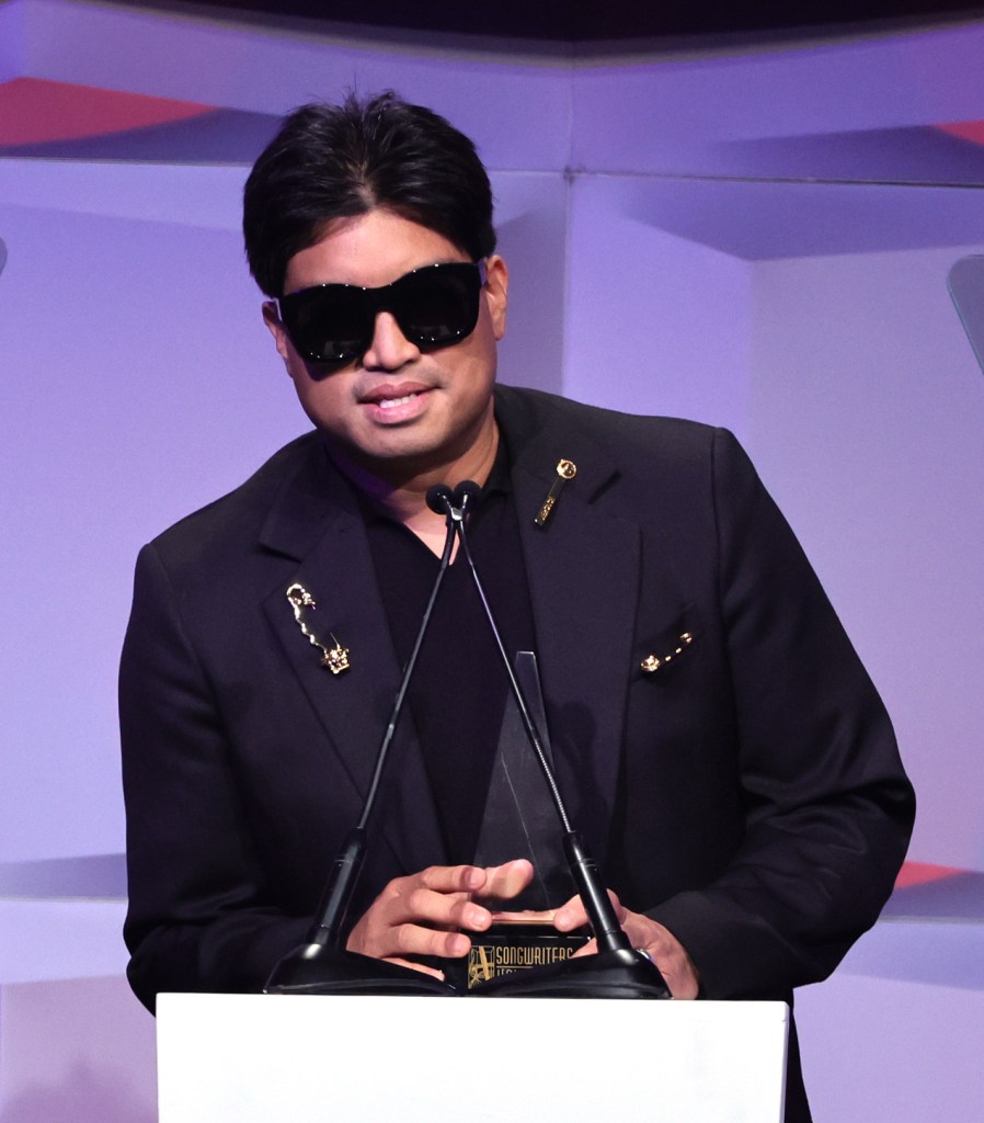 Chad Hugo Wearing Black