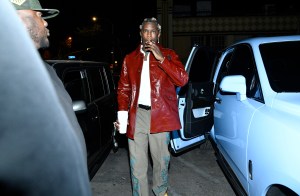 Hip-hop artist Young Thug arrives at a release party for his new album