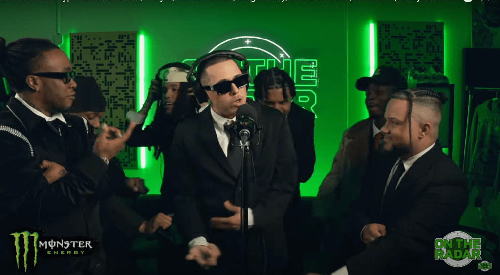 A screenshot from OnTheRadar Radio “The Phases Cypher”
