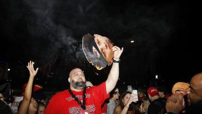Buccaneers Fans Crowd The Streets Following Super Bowl Triumph