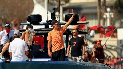 Tom Brady Tempts Fate By Chucking Lombardi Trophy Off His Boat