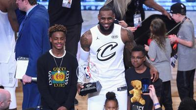 LeBron James Flexes His Home Gym With Help From Bronny & Bryce