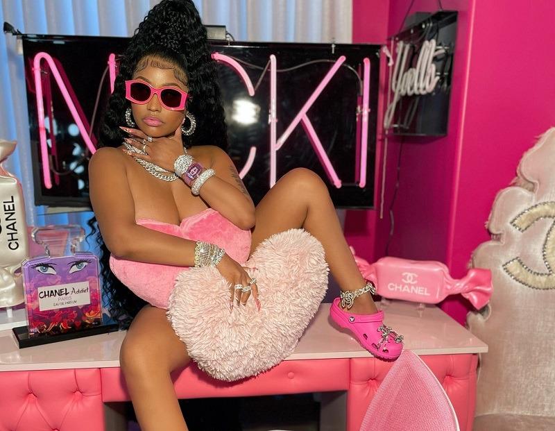 Nicki Minaj Dons Chanel & Pink Crocs In Return Announcement