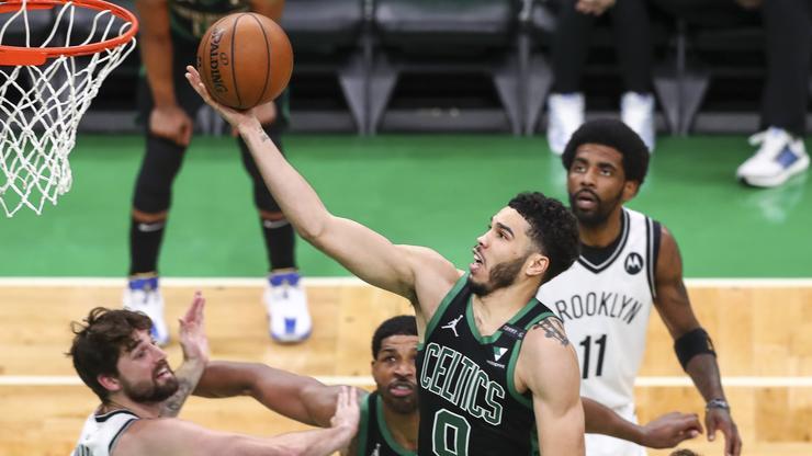 Jayson Tatum Reacts After Scoring 50 Points Against The Nets