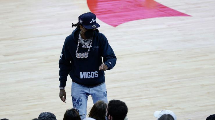 Quavo Turns Up With Hawks After Game 7 Win
