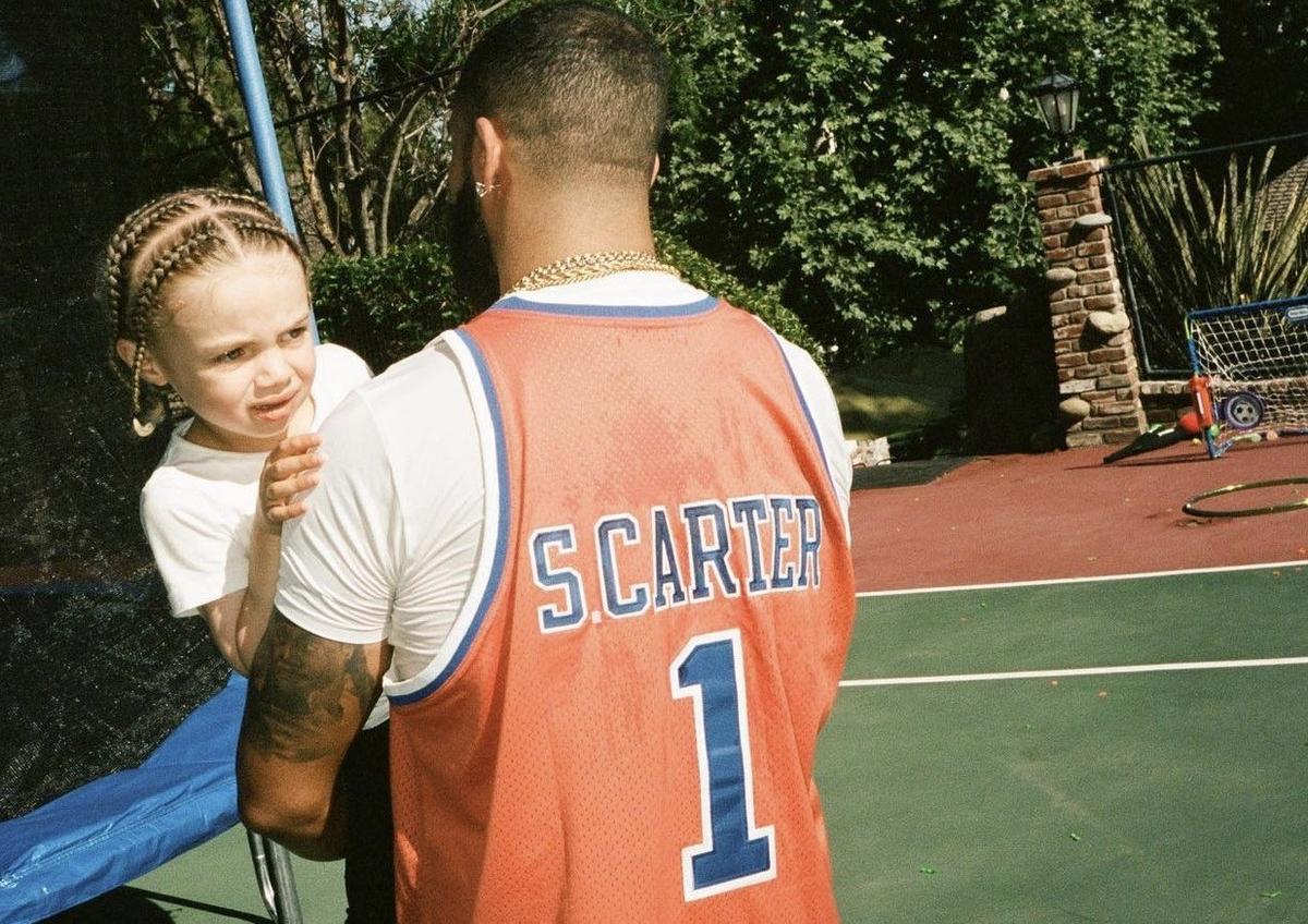 Drake Wears a JAY-Z Jersey While Hosting a Pool Party for His Son
