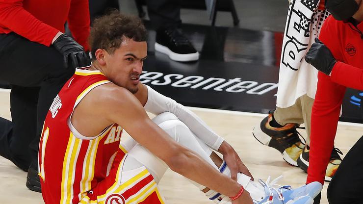 Bucks Defeat Hawks 113-102 As Trae Young Tweaks Ankle While Falling Over Ref