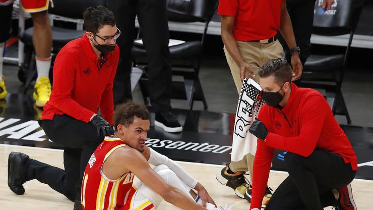 Trae Young "Questionable" For Game 4 Due To Foot Injury