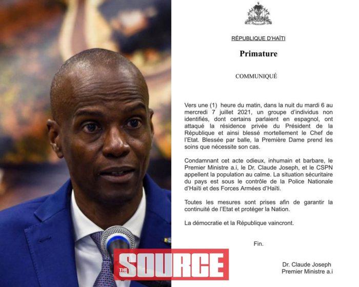 Haiti President Assassinated and Wife Injured Overnight