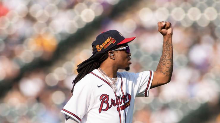 Quavo Nearly Hits A Home Run During MLB All-Star Celebrity Game