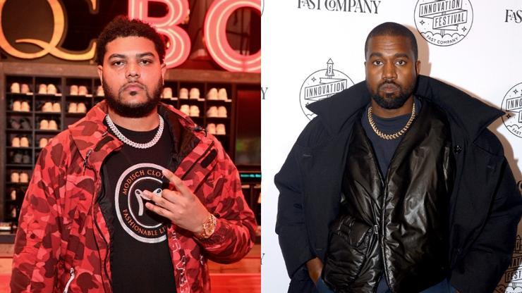 Kanye West & Justin LaBoy Hang Out At Big3 Game