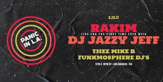 Rakim and DJ Jazzy Jeff Performing Live Together For The First Time Ever In August