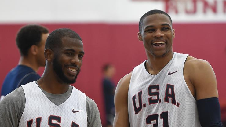 Chris Paul & Russell Westbrook Hang Out In L.A, Lakers Fans React