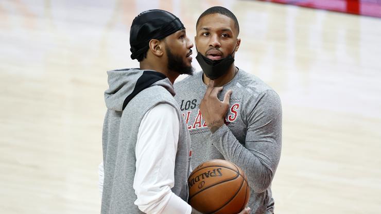 Damian Lillard Hilariously Reacts To Carmelo Anthony Lakers Signing