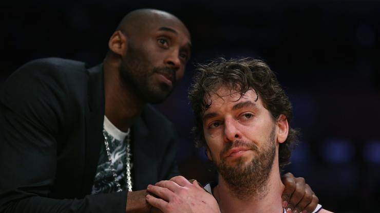 Kobe Bryant's Daughters Adorably Play Basketball With Pau Gasol