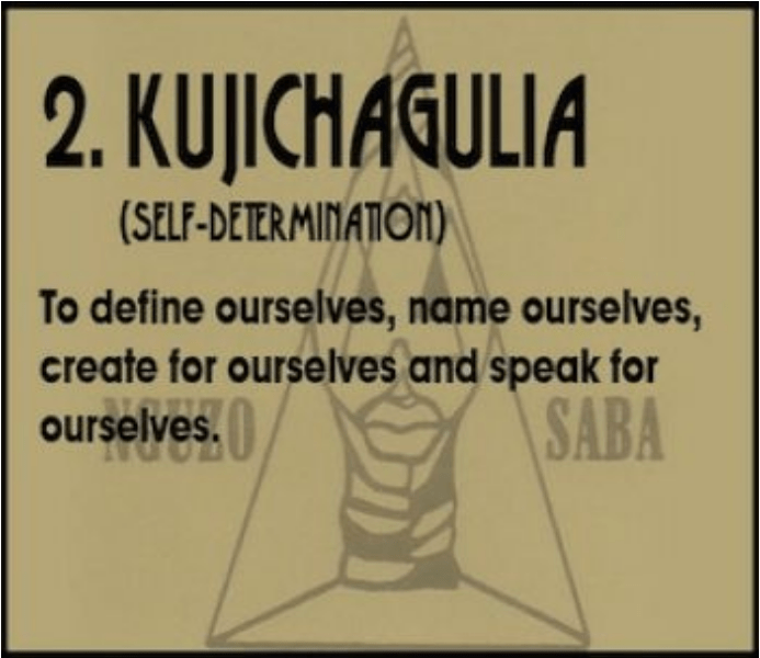 Happy Kwanzaa! DAY 2 Kujichagulia(Self Determination)