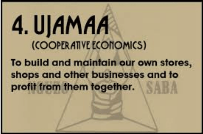 Happy Kwanzaa! DAY 4: UJAMAA (Cooperative Economics)