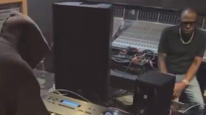 [WATCH] Kanye West Links with Scarface for a Studio Session