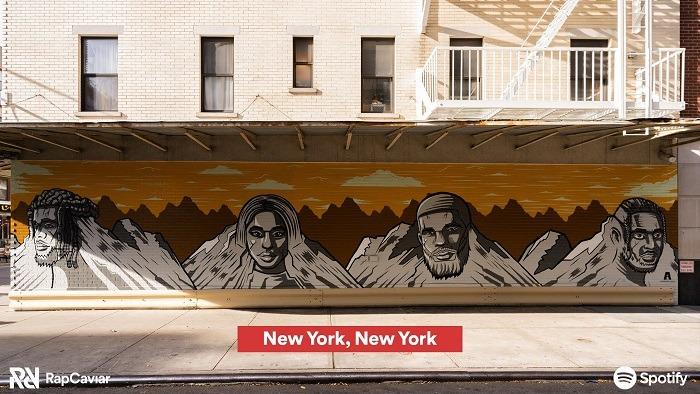 Spotify’s RapCaviar Unveils Murals of the Mt. Rushmore of 2010s Rap ft. Drake, Nicki Minaj, J. Cole, and Kendrick Lamar