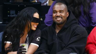 Kanye West Hits The Lakers Game With New Boo Chaney Jones