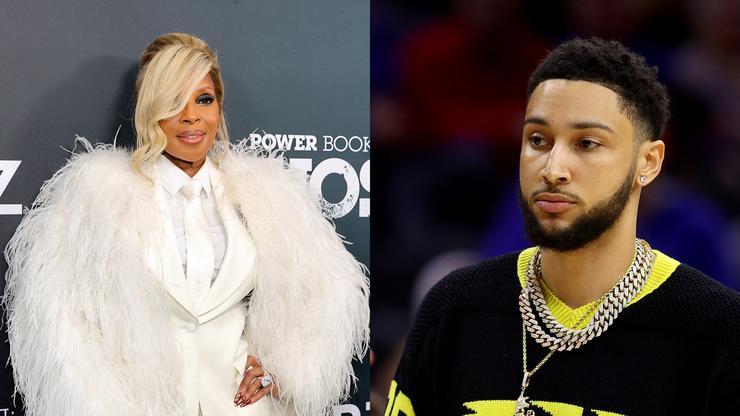 Ben Simmons & Mary J. Blige Attend NBA Playoff Game In Style, Twitter Reacts