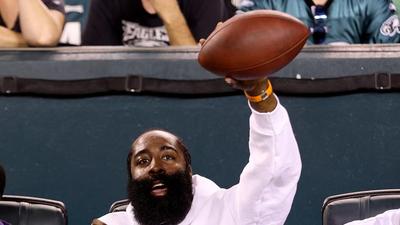 Darius Slay Gifts James Harden Signed Interception Ball: Watch