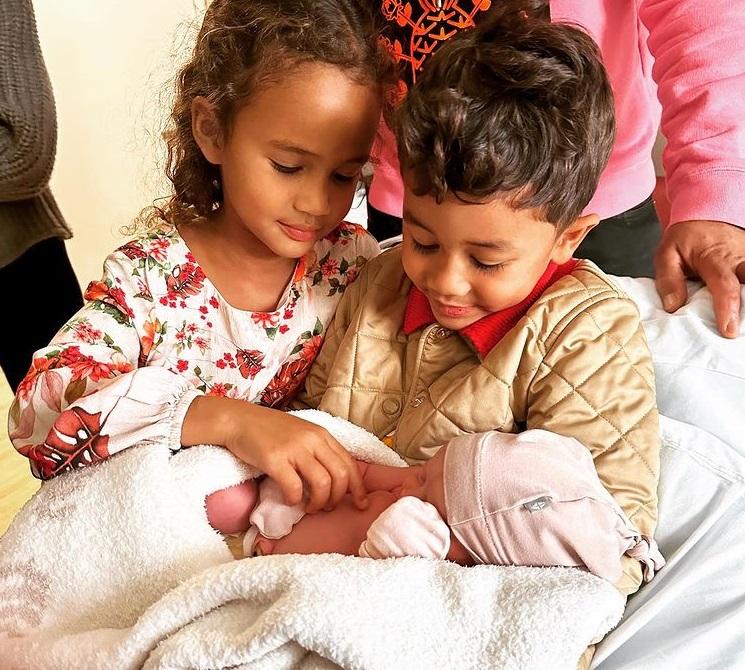 Chrissy Teigen and John Legend Share First Image of Their New Baby Esti Maxine Stephens