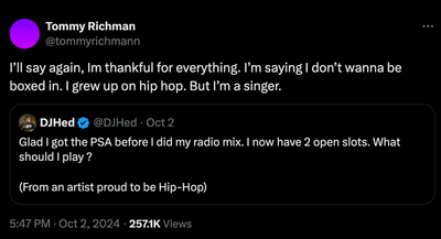 Tommy Richman’s Non-Rap Song “Million Dollar Baby” Submitted For Rap Grammy Categories