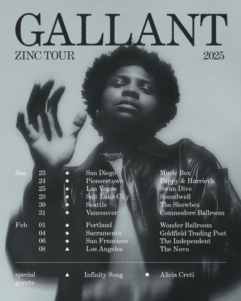 Gallant Announces ‘Zinc Tour: Part 1’ Dates