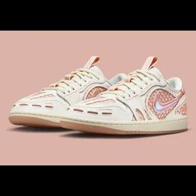 Official Look At The Air Jordan 1 Low MM V3 “Sail/Washed Coral”
