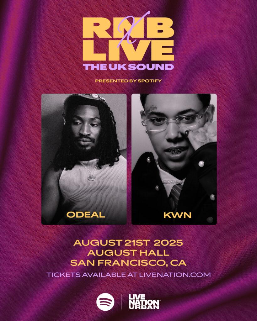 Spotify and Live Nation Urban Announce ‘RNB X Live: The UK Sound’ Concert Series
