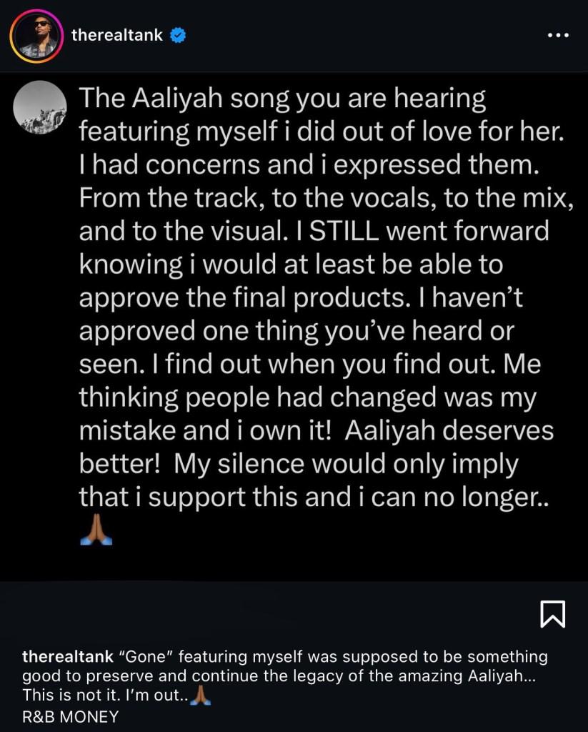 Aaliyah Earns Her First Adult R&B Airplay No. 1 With Posthumous Single, “Gone” Featuring Tank