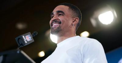 Jalen Hurts Debuts Levi's x Air Jordan 3 Cleats at Training Camp
