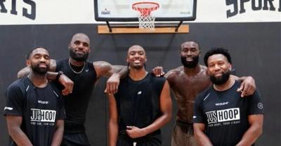 LeBron James, Jaylen Brown, and Tyrese Maxey Hit the Gym